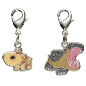 Pokemon Hippopotas Hippowdon Medal Charm